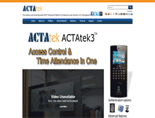 Tablet Screenshot of actatek.com